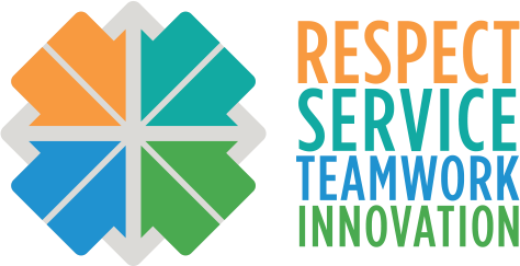 Core Values: Respect, Service, Teamwork, Innovation