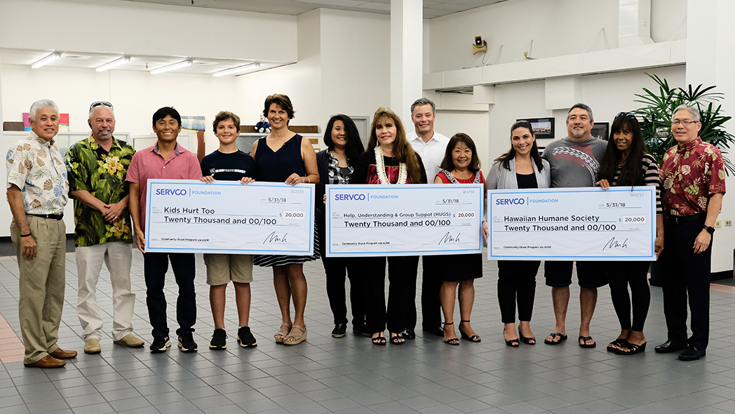 Servco Foundation Announces Recipients of its $60,000 Community Grant Program