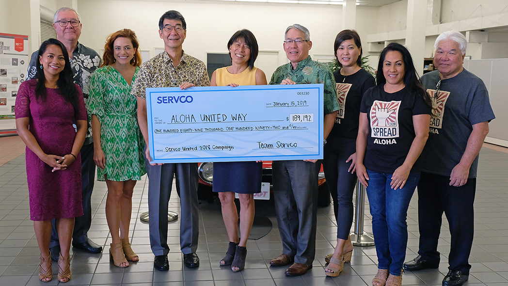 Servco Donates Over $180,000 to 2018 Aloha United Way Campaign