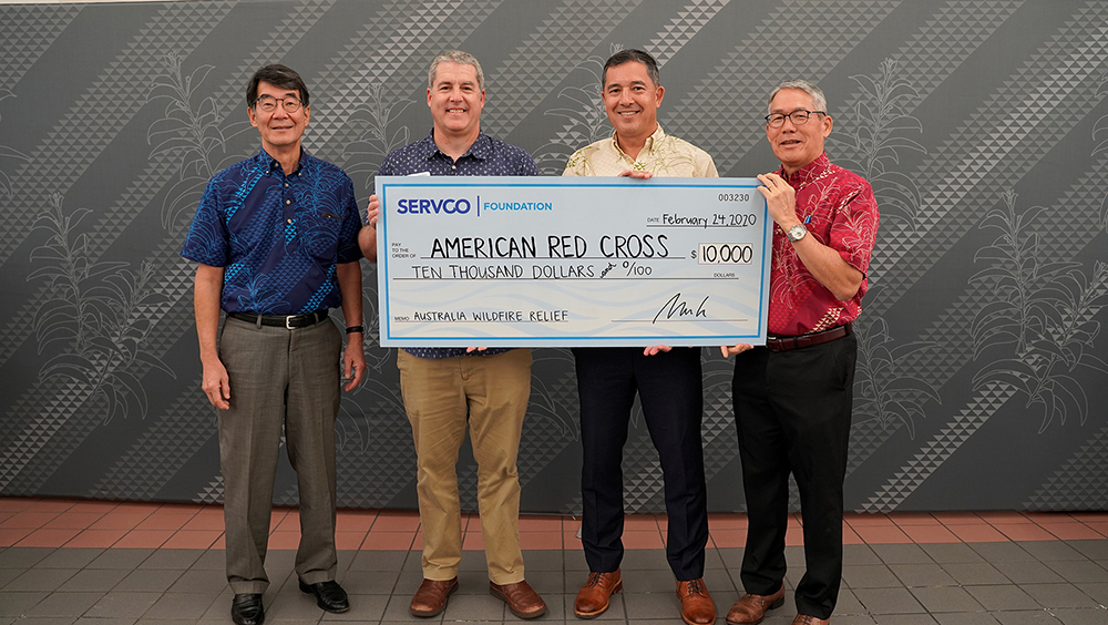 Servco Foundation Donates $10,000 to American Red Cross of Hawaii to Support Australia Wildfire Relief