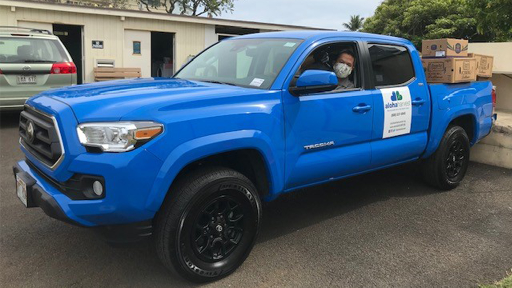 Servco Toyota Honolulu Provides Toyota Tacoma to Aloha Harvest to Aid with Food Rescue