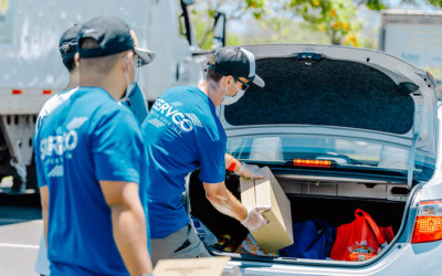 Servco Supports Hawaii Foodbank Distribute Food at Drive-Thru Distribution in Waipio