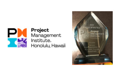 Servco Receives 2020 Project of the Year Finalist Award from the Project Management Institute Honolulu