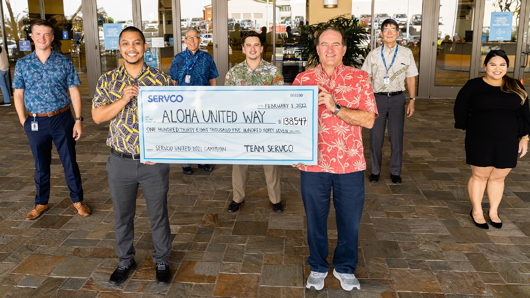 Servco Donates Over $130,000 to 2021 Aloha United Way Campaign