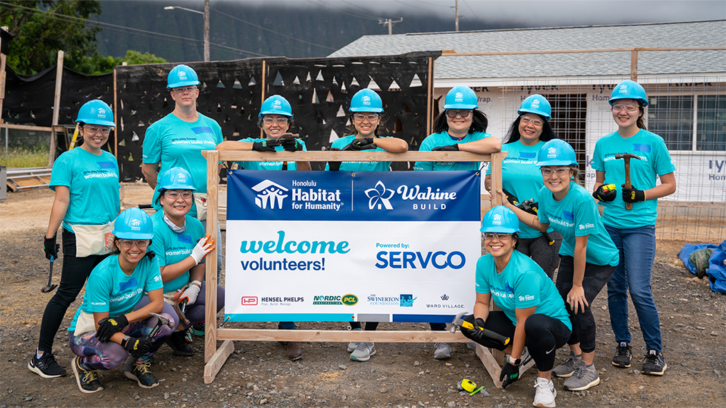 Servco Partners with Honolulu Habitat for Humanity for Wahine Build Day