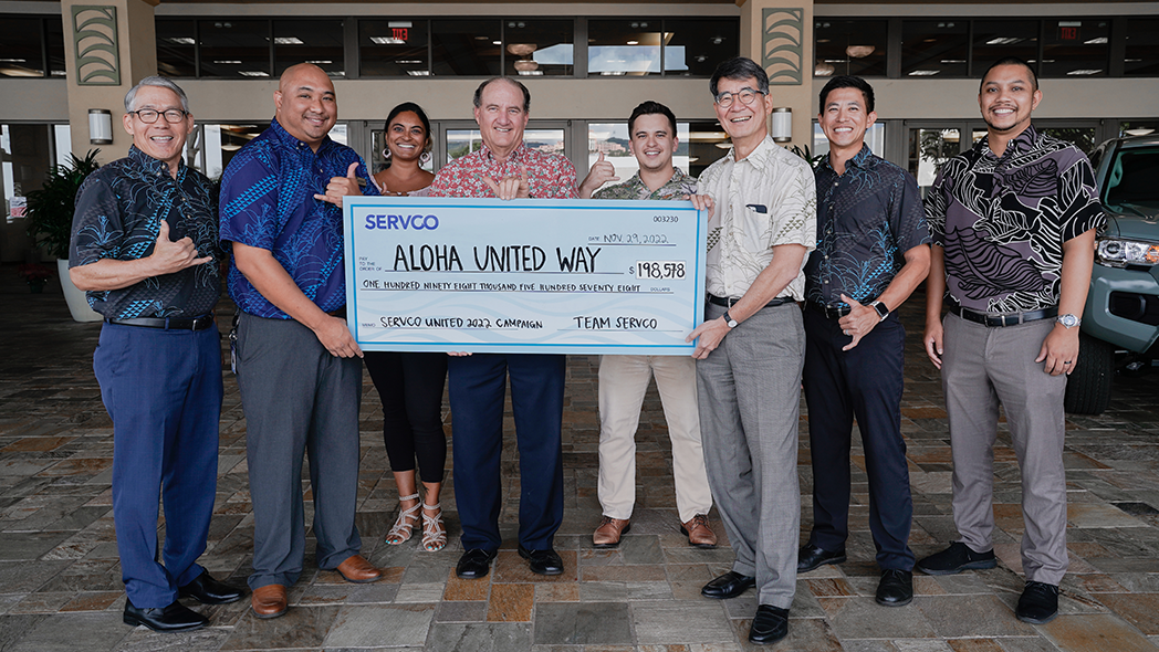 Servco Donates Over $195,000 Aloha United Way Campaign